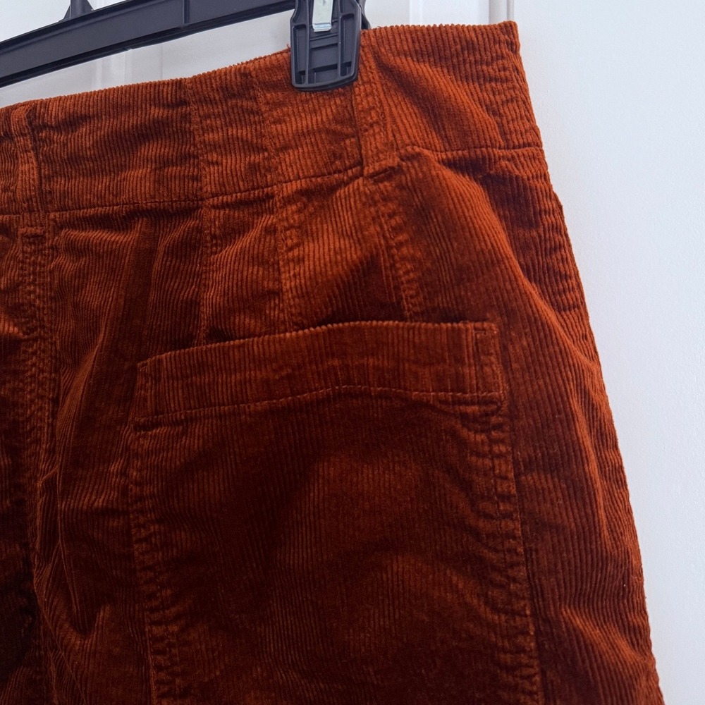 Maeve Colette Corduroy Button Front Mini Skirt Size XL Copper NWT Anthropologie - Picture 6 of 10